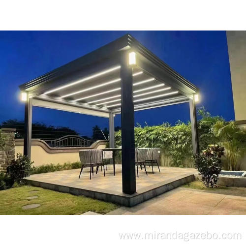 aluminium louvre gazebo Customized Louver Roof Garden